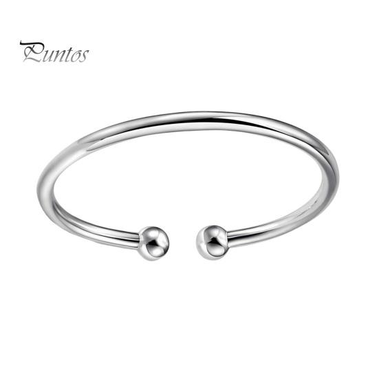 

Регулируемый браслет с отверстием из полированной меди, симметричный дизайн, бисерный подарок для друзей, семейное украшение на запястье на любой случай 1pc