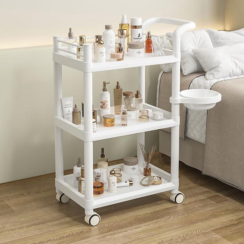 Mehrschichtiger Beauty-Salon- und Pflegewagen mit Schublade