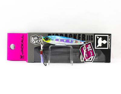 Jackall Metalljig Big Backer 20 Gramm Blau Pink Leuchtpunkt (2859)