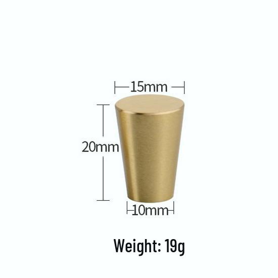 Современная золотая латунная ручка для шкафа - Минималистичный китайский стиль