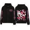 Hazbin Hotel Angel Dust Zipper Hoodie Man Woman Harajuku Pullover Tops Long Sleeve Streetwear Sweatshirt