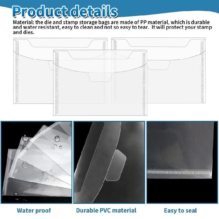 30 Pcs Die Storage Bag Magnetic Plate Cutting Dies Stencil Organizers Magnetic Sheets for Craft