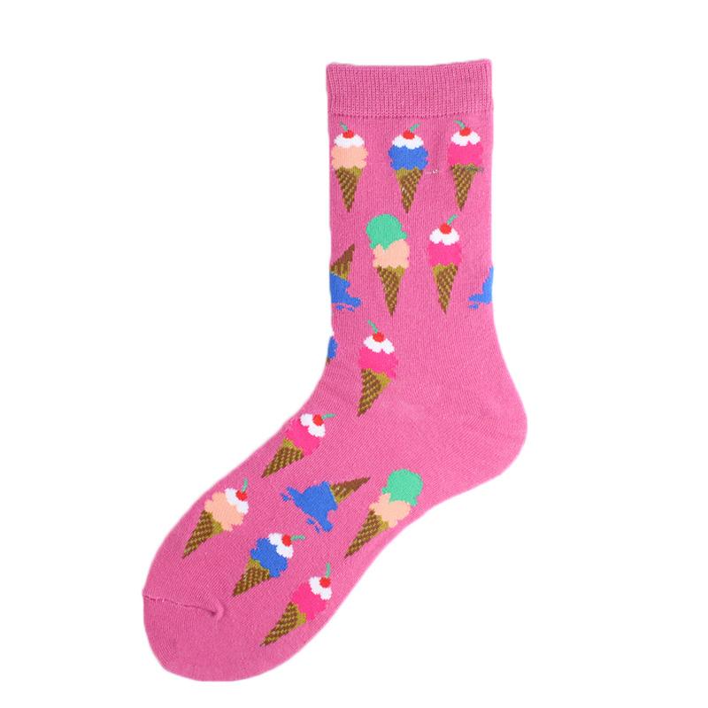 Korean Style Cute Funny Socks Women Totoro Avocado Pizza Beer Sushi Planet Happy Kawaii Socks Novelty Harajuku High Quality Sox