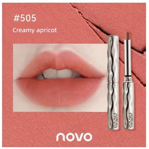 Novo Lipstick Recommended by Niche Brands Earthy Red-Brown, Vintage True Red, Deep Bean Paste Color, Vermilion Orange