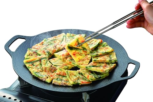 Pearl Metal Multi Griddle Plate 30cm, IH Compatible, Non-stick Coating, Cast Aluminum, Lightweight, No Seasoning Required, Camping, Outdoor Use, Hanmi