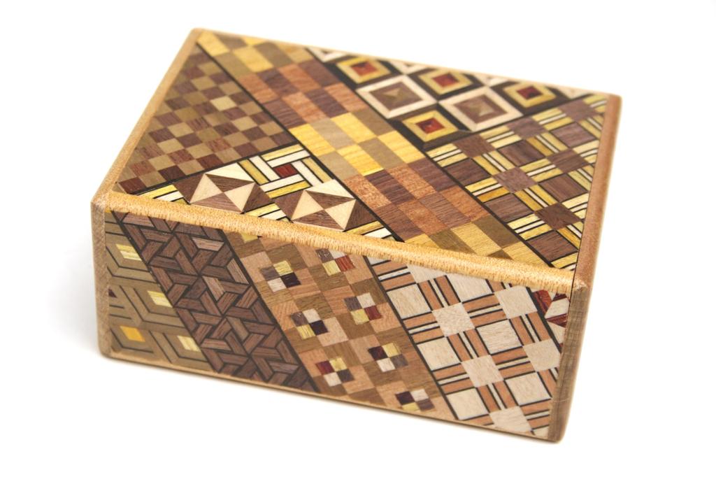 Hakone Marquetry Secret Box Japanese Puzzle Box 7 Steps 7-Step