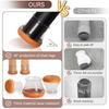 16Pcs Chair Leg Floor Protectors for Hardwood Floors Felt Furniture Pads Silicone Caps Reduce Noise