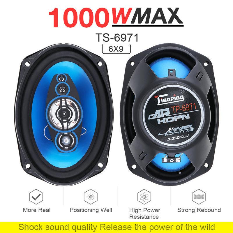 4/5/6/6*9Inch Car Speakers HiFi Coaxial Subwoofer Universal Automotive Audio Music Full Range Frequency Car Stereo Speaker 1Pair