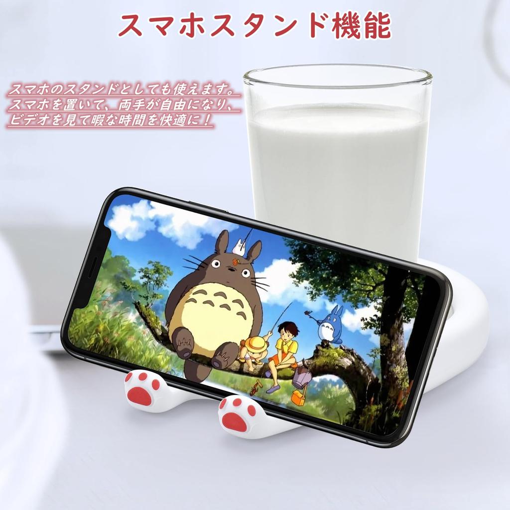 Cute Cup Warmer with a Warm Temperature 3 Temperature Adjustable Warming LCD Smartphone and Automatic A Great Gift Cat-patterned Coaster, 45°C-70°C