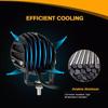Motorcycle Led Headlight Spot Lamp Off-road Led Fog Lights Motorbike Scooter Vehicle Truck Running Lighting 3000K 6500k