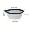 Dog Folding Bowl Portable Dog Travel Bowl Dog Food Water Bowl for Outdoor Walking Silicone Dog Food Water Bowl with Bowl Lip