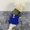 Dog Clothes Autumn Winter Plush Warm Corduroy Four-legged Clothes Teddy Bear Small Medium Dog Strap Sweater Pet Products