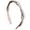 Korean Fashion Portable Hair Hoop For Women Foldable Headband With Anti Slip Designs And Faux Pearls Decoration