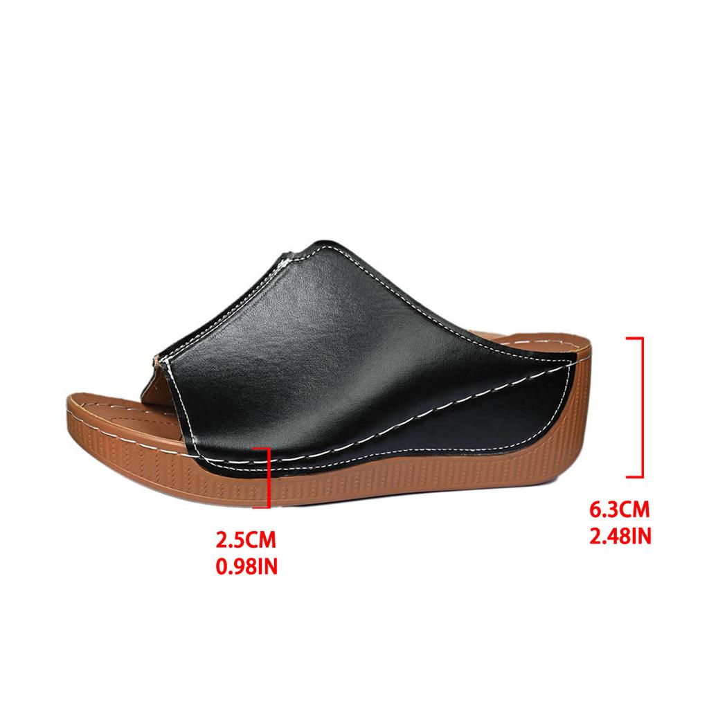 Fashion 2024 Summer New Slippers Beach Soft Heels Sandals Platform Summer Fashion Casual Designer Slippers Slides Women Shoes for Women