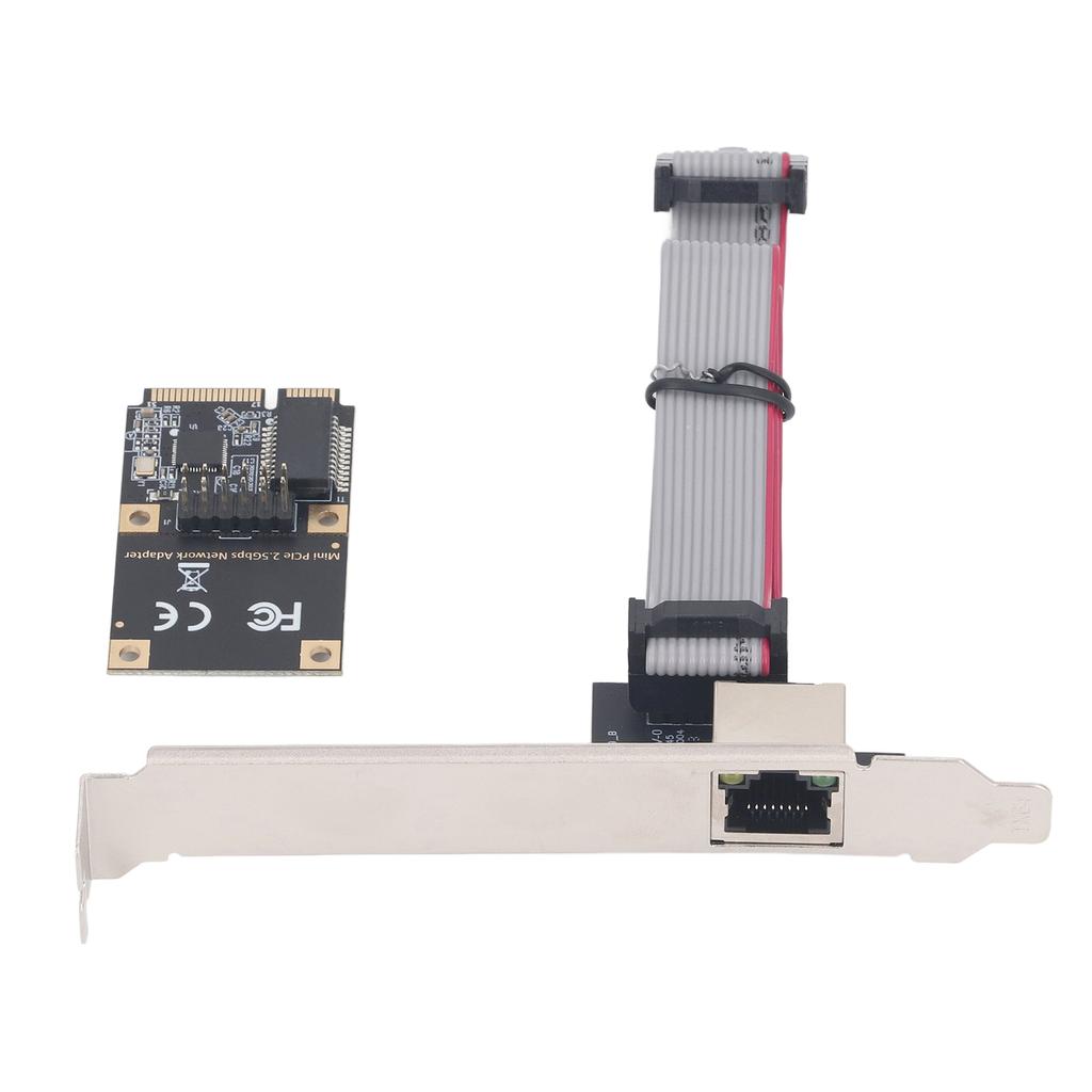 Mini PCIe Network Card Single Port 2.5G Gigabit Ethernet RJ45 Network Adapter Card for Desktop PC