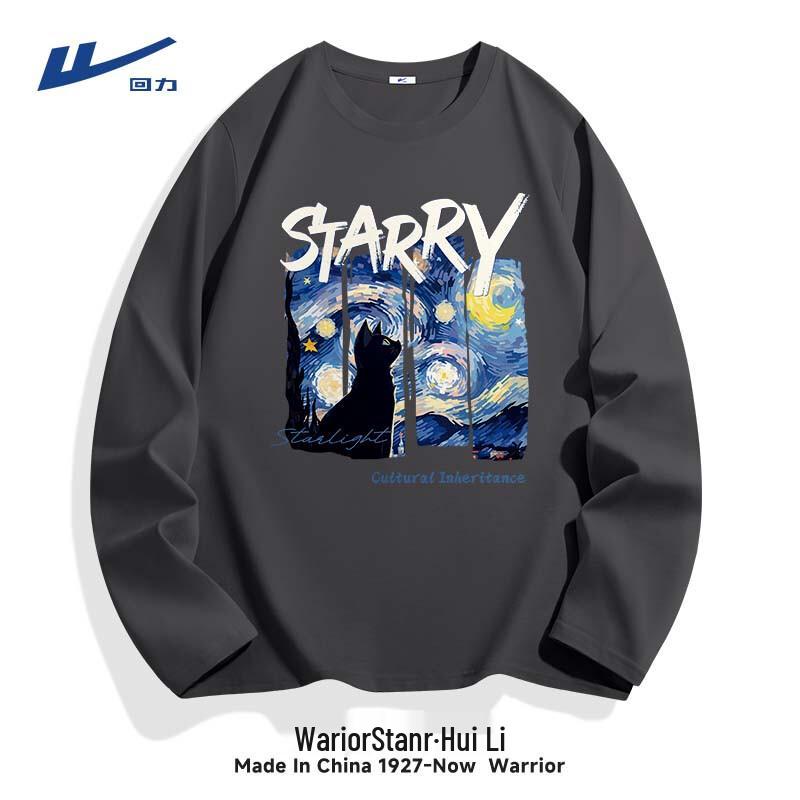 Warrior Men s Loose Fit Long Sleeve Cotton T-Shirt M