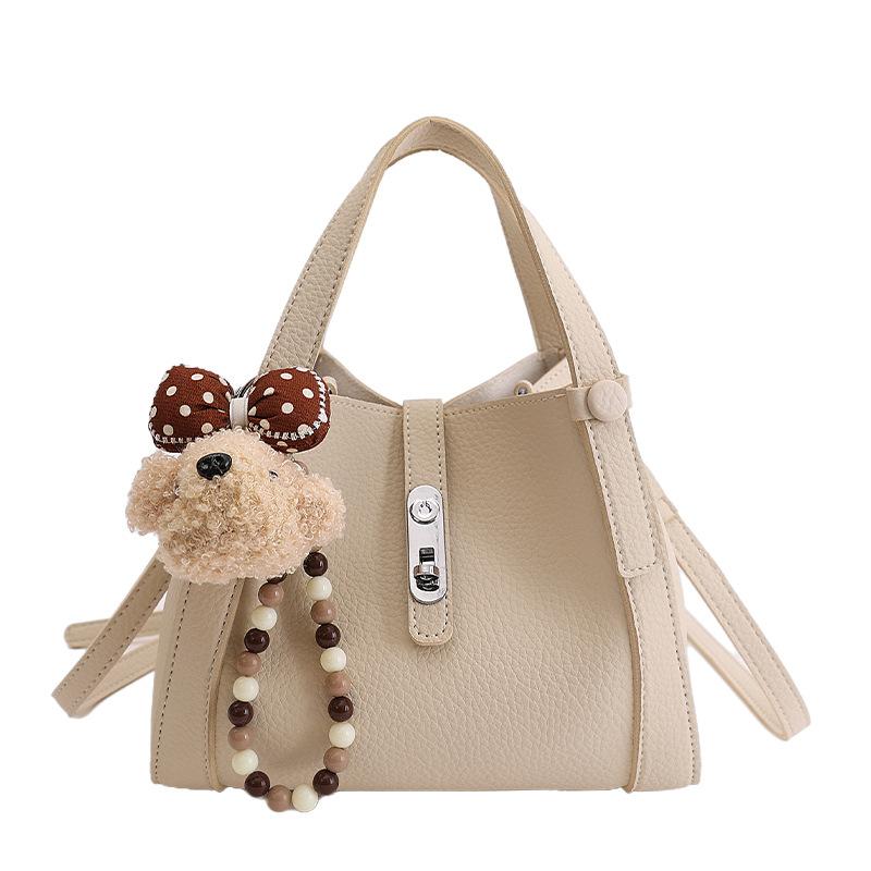 Feel casual portable bucket bag women's 2026 winter new fashion versatile shoulder messenger bag