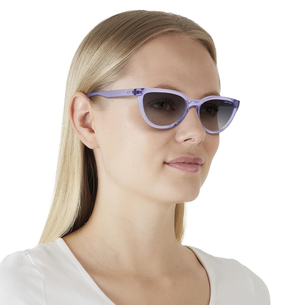 Sunglasses AX4130SU SHINY TRANSPARENT PURPLE GRADIENT BLUE Lens 56 [Armani Exchange] Frame/CLEAR