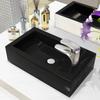 Day and Night - Day and Night Sink with Tap Hole Rectangular Ceramic 46x25.5x12 Black