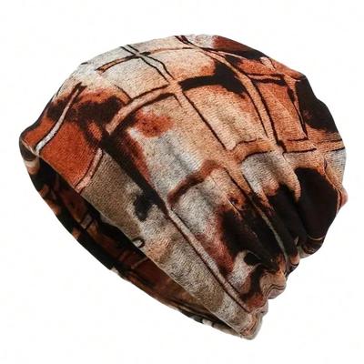 Cashmere Slouchy Beanie with Ear Protection – Warm, Windproof Hat for Autumn/Winter, Postpartum, or Chemotherapy Use.