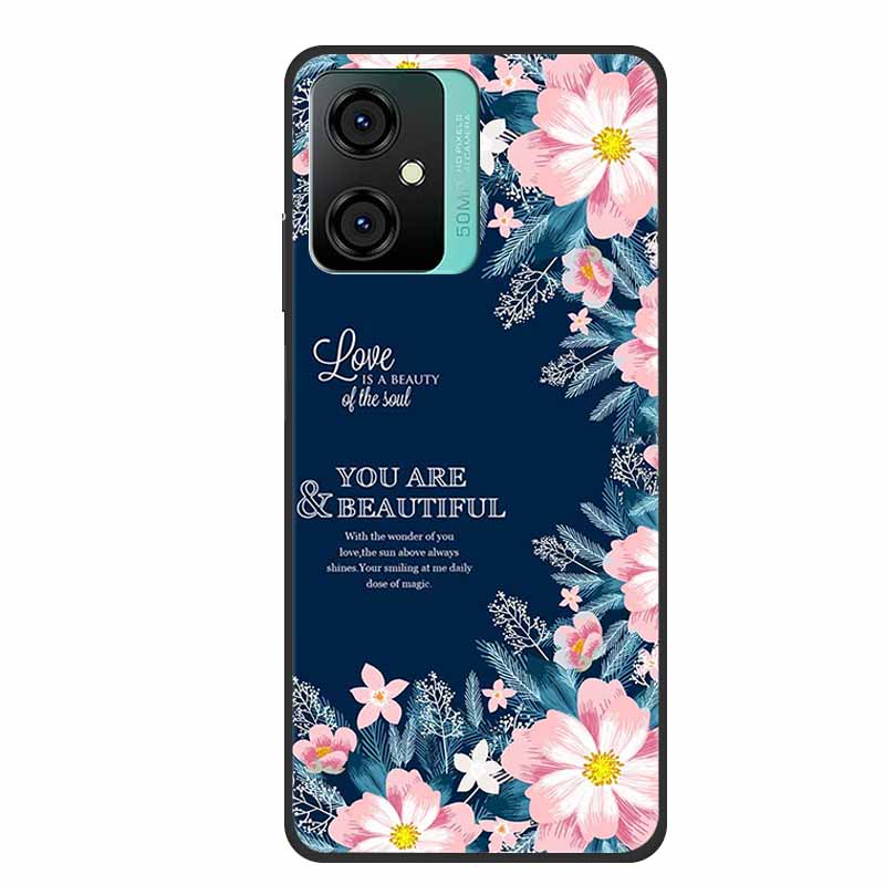 For Blackview Oscal C70 Phone Cover Case Luxury Silicone TPU For Blackview Oscal C 70 Soft Marble Flowers Protective Cases Coque