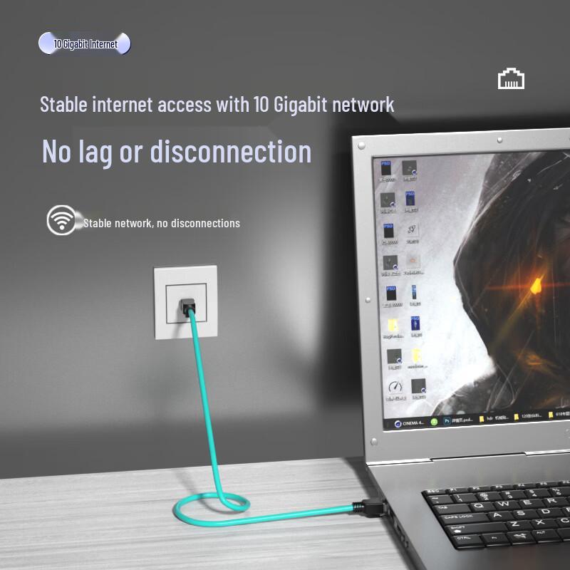 AIENKIS Cat7 High-Flex Industrial Shielded Ethernet Cable