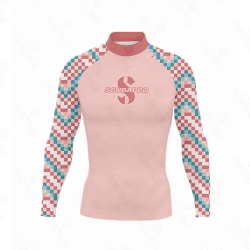 Long Sleeve Rash Guard Split Wetsuit Surfing Swimming Water Sports