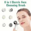 360 Rotating Electric Face Cleansing Brush 6 In 1 Face Wipe  Massage Machine  Pore Cleaner