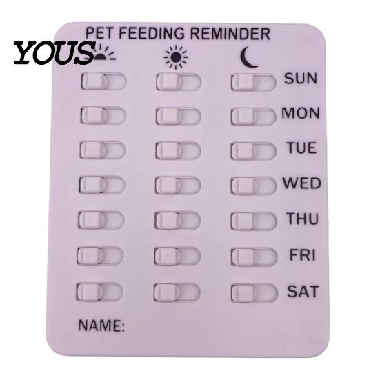 Refrigerator Medicine Tracker Feeding Reminder, Medication & Reading Board, Reusable Schedule Card with Green Family Organizer Slider