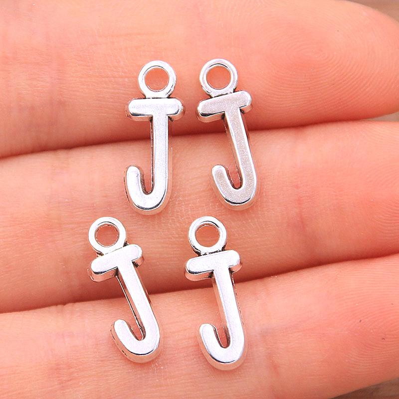 Zinc Alloy Alphabet Charms: 2 Colors, 26 Letter Pendants for Jewelry, Handbag, and Mobile Phone Accessories