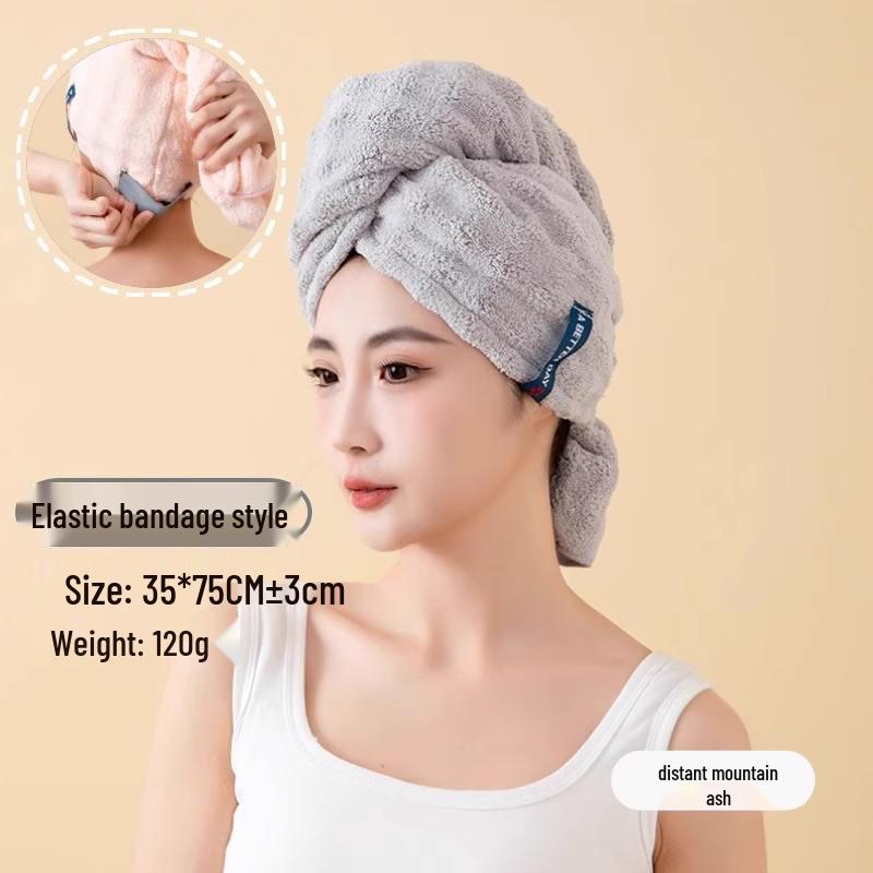 Cappello Super Assorbente Asciugatura Rapida per Capelli da Donna - Grande Asciugamano Avvolgente per Capelli Lunghi.