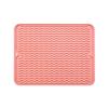 Food-Grade Non-Slip Rubber Sink Protector: Multi-Purpose Hollow Drain Mat, Anti-Fall Debris Filter, Heat Insulation Pad