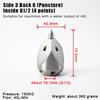 Kit Ugelli Idropulitrice per Fognature 1/2" 3/8" Ugello a Getto in Acciaio Inox Ugello a Scalpello Accessori Idropulitrice 5000 Psi