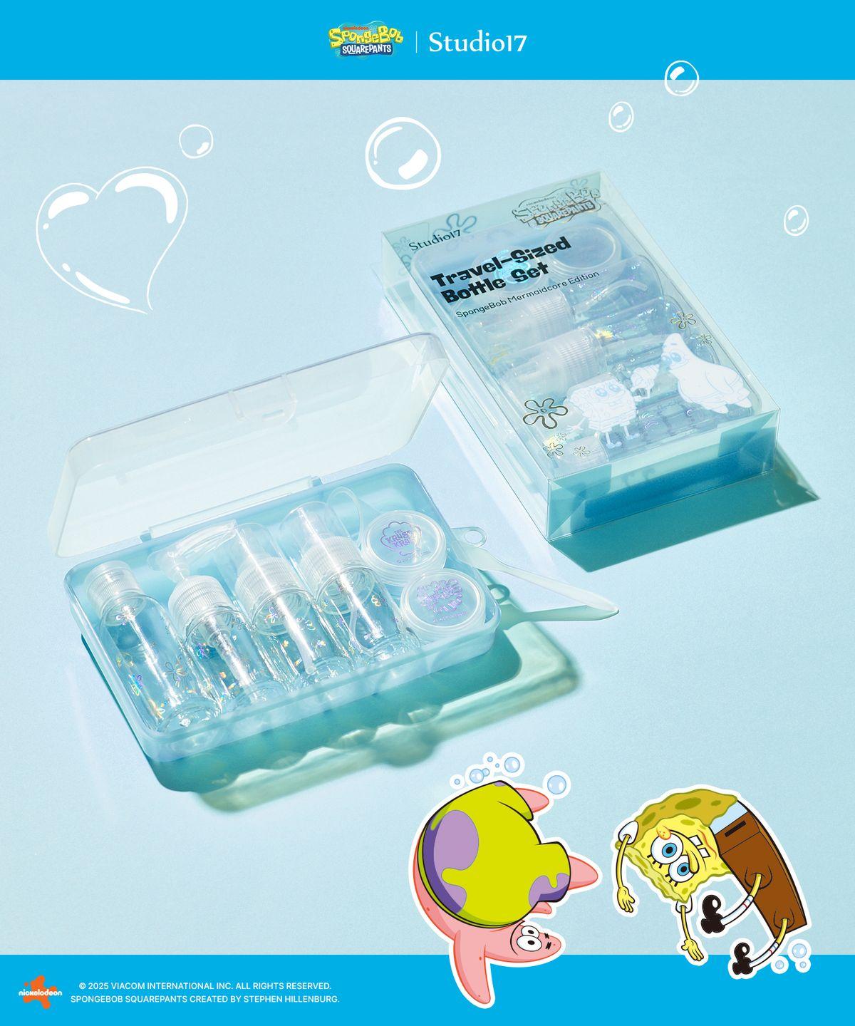 SpongeBob Mermaid Core Edition Travel Bottle Set