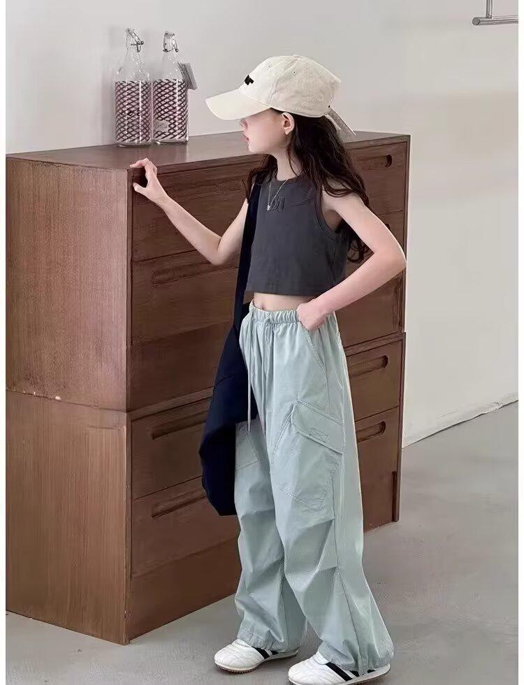 2026 Trendy Girls’ Summer Loose Overalls - Stylish Casual Pants