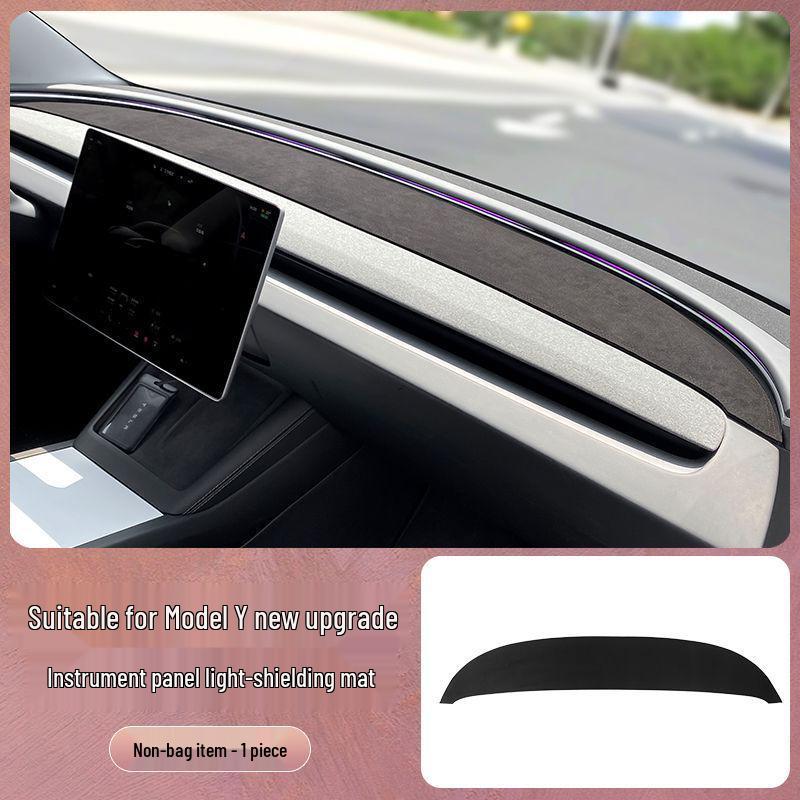 Anti-Glare Sunshade Dashboard Mat for Tesla Model Y/3/YL Front Console