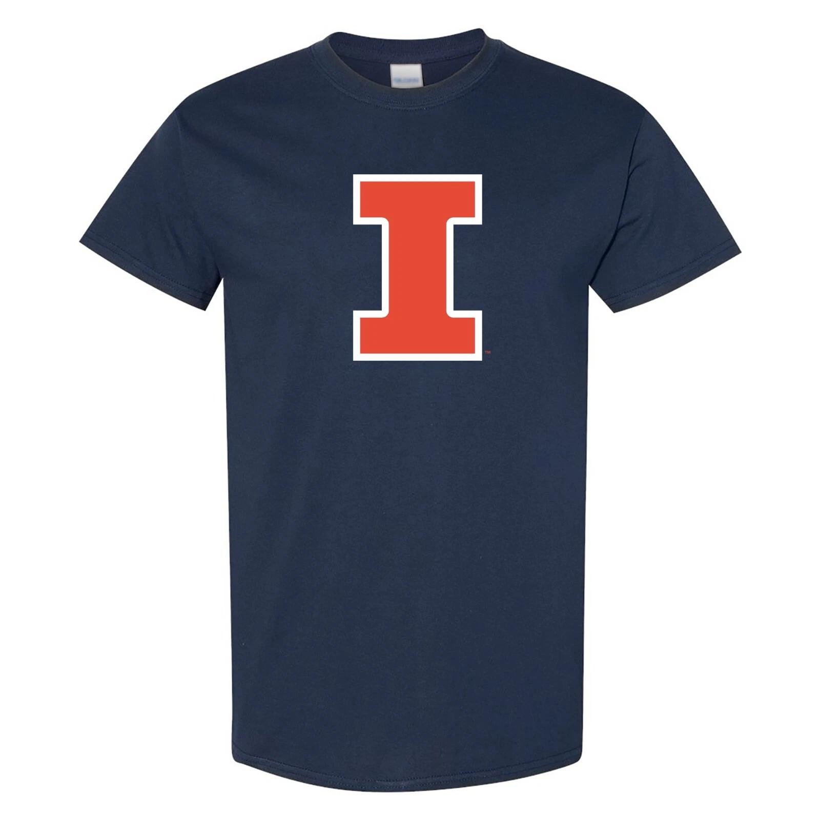 Illinois Fighting Illini Primary Logo Cotton T Shirt S