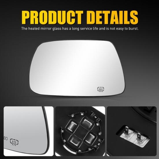 Driver Side Glass Mirror 2005-2010 For Cherokee Grand Jeep CH1324102