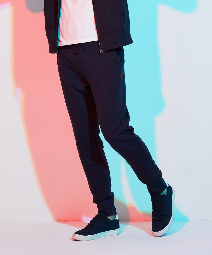 USPOLOASSN Cotton Blend Brushed Jogger Pants_Navy