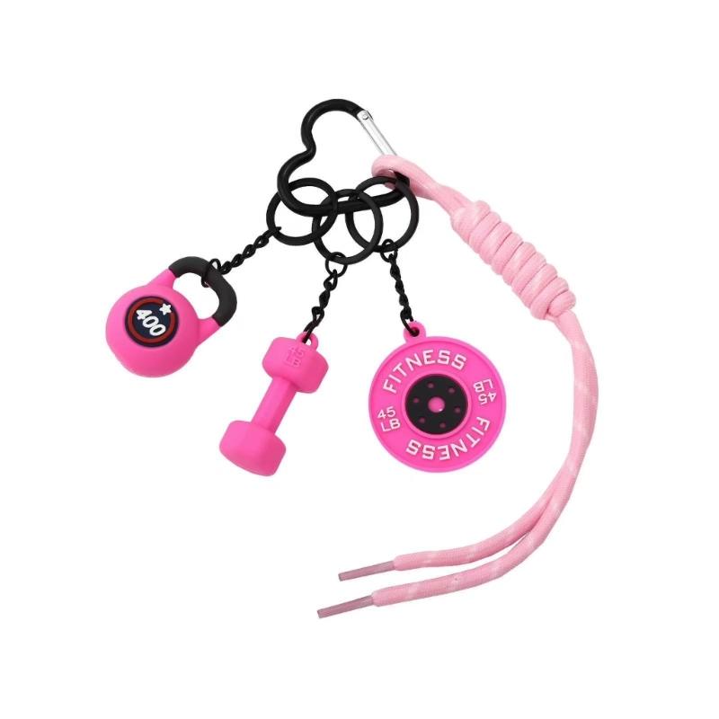 

Sporty Gym Keychain Accessory Waterproof Materials Fashionable Fitness Themed Charm For Athletic Bags And Daily Use