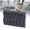 Electrical Switch Panel 6 Gang Pre Wired Blue LED Switch Control Panel with Overload Protector for B