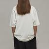 Y-3 T-Shirts Unisex Gray White Crew Neck Moderate Straight Fit HZ8825