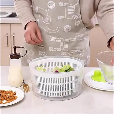 Filtru manual pentru salată Uscator de frunze Salată verde Scurător de legume Deshidratator de legume Instrument de bucătărie