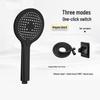 Xuan Yong Elegant Black 3-Mode Pressurized Handheld Shower Set
