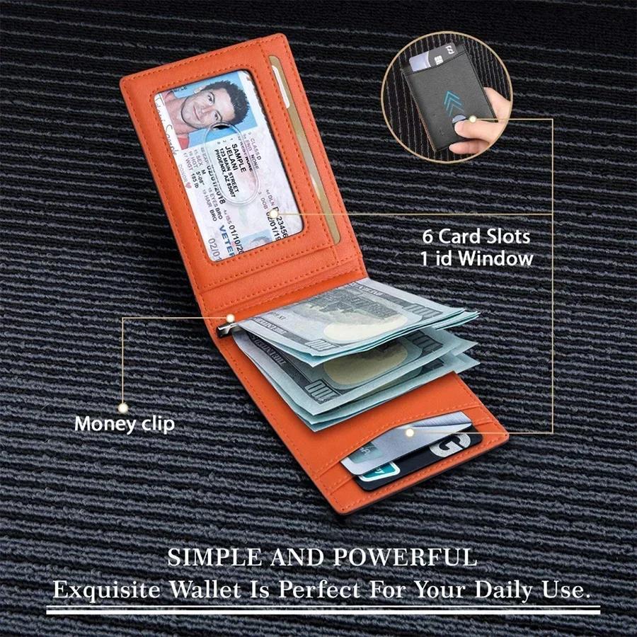 Rfid Customized Wallet & Card Holder Carbon Fiber Leather Minimalist Men Wallet Money Bag Personalized Gift Women Wallet Purse