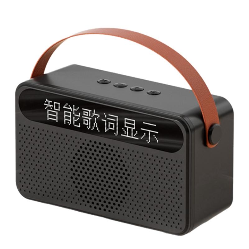 

B03B-Protable Bluetooth Speaker With Lyrics Display Speaker Home Ktv Bluetooth Speaker USB Audio Subwoofer Speaker чорний