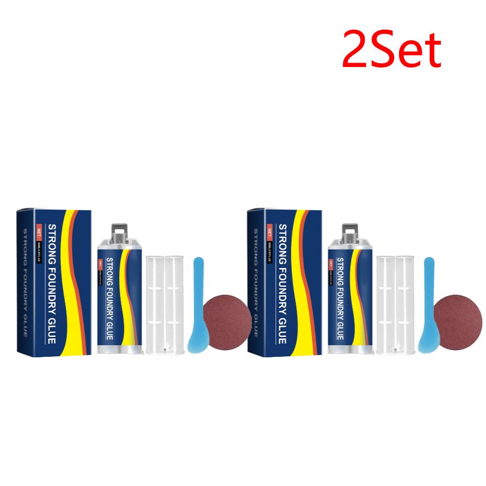 Metal Repair Glue High Temperature Resistant Casting Repair Liquid Welding Filler Metal Glue for Stainless Steel and Aluminum