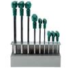 SATA 09117 9-Piece T-Handle Ball-End Hex Key Set