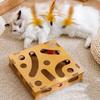 Funny Composite Board Cats Play Set with Track System 3 Balls Teaser Wand for Safe and Healths Pet Fun