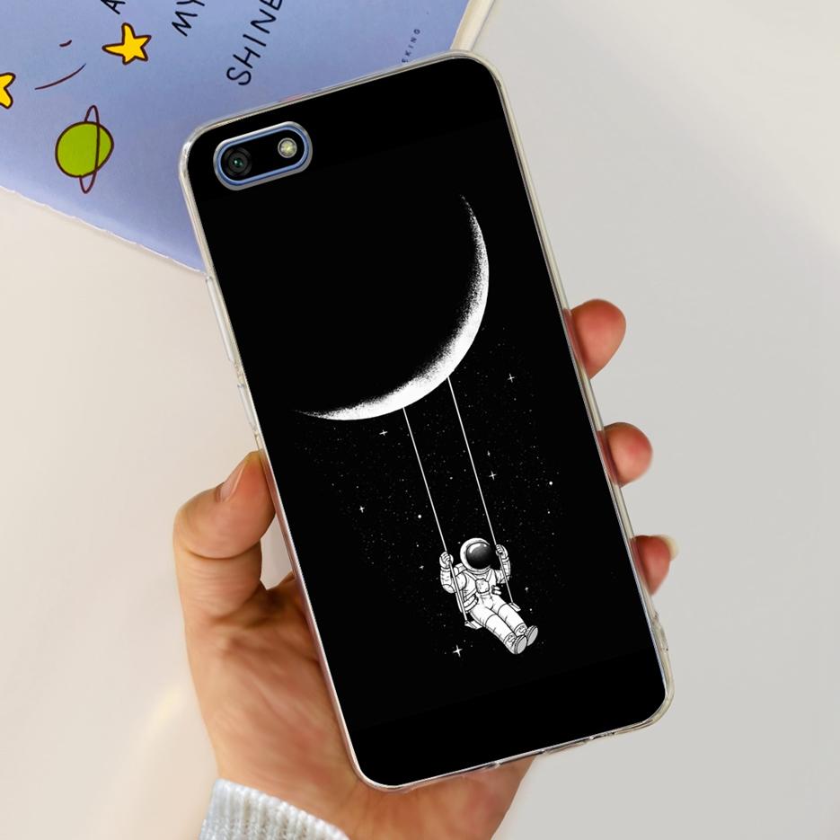 For Huawei Y5 Lite 2018 Case DRA-LX5 Luxury Painted Back Cover Clear Silicone Soft Phone Case For Huawei Y5 Prime Y 5 2018 Shell